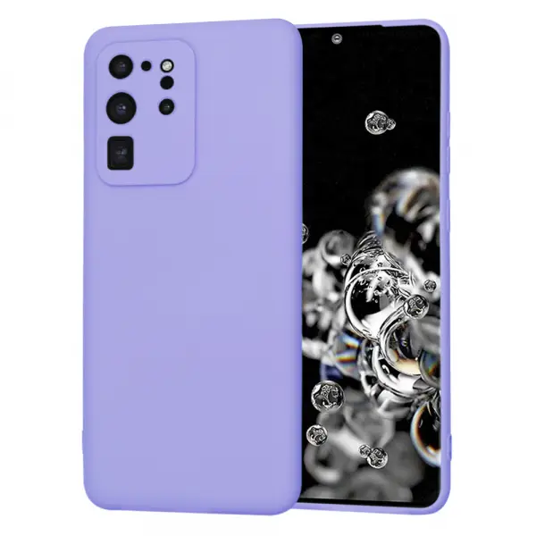Husa pentru Samsung Galaxy S20 Ultra 5G G988 / S20 Ultra G988, Techsuit, SoftFlex, Mov Deschis