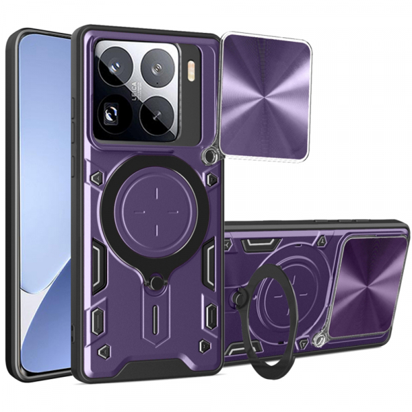 Husa pentru Xiaomi 15 Pro, Techsuit, CamGuard Pro, Mov