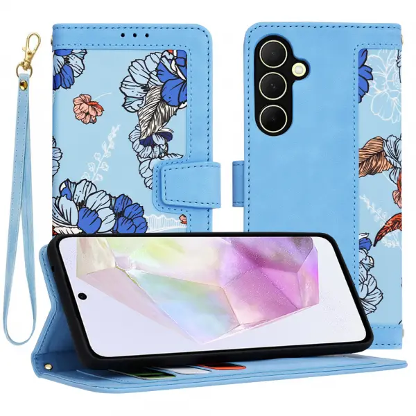 Husa pentru Samsung Galaxy A35 5G A356, Techsuit, FlipCraft, Bleu