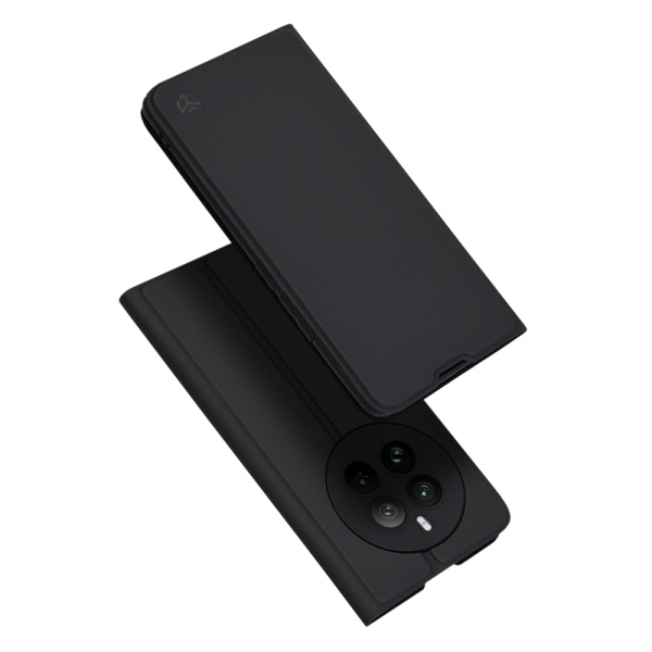 Husa pentru Realme 12 Pro / 12 Pro+, Techsuit, Magskin Book, Neagra