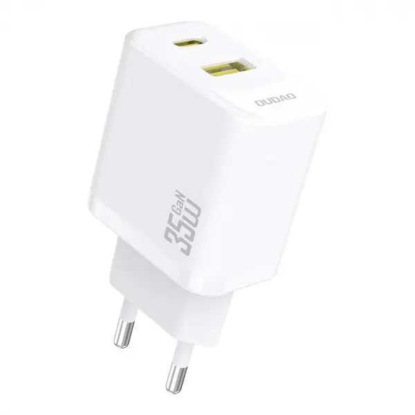 Incarcator Retea Dudao A27 Max, 35W, 1 x USB-A - 1 x USB-C, Alb
