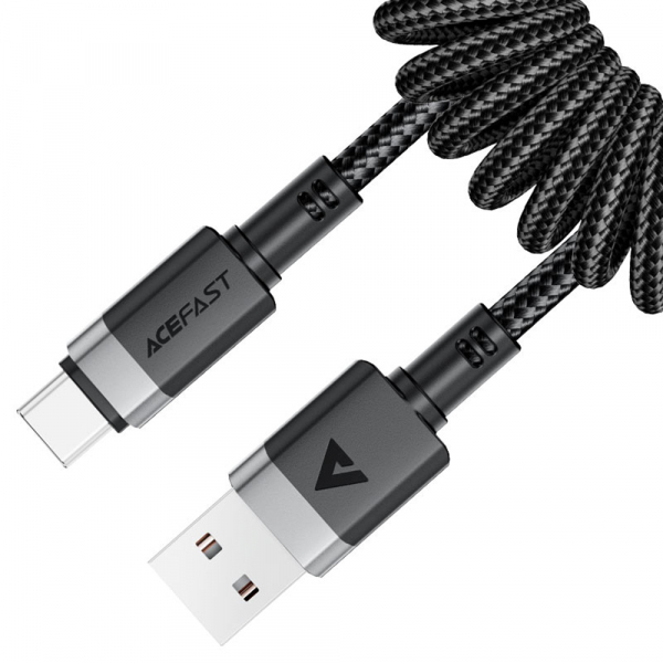 Cablu Date si Incarcare USB-A - USB-C Acefast C14-04, 18W, 1.2m, Negru
