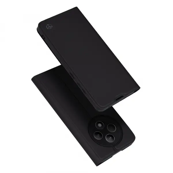 Husa pentru Oppo Reno12 FS 5G / Reno12 FS 4G / Reno12 F 4G / Reno12 F, Techsuit, Magskin Book, Neagra