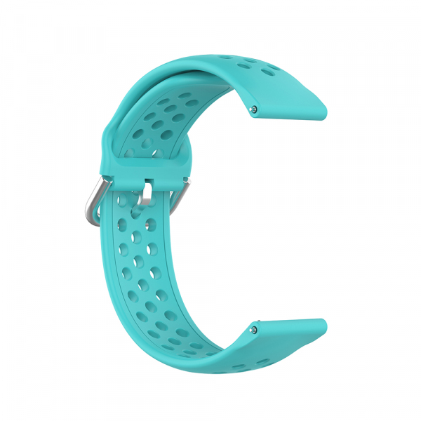 Curea Techsuit W004 pentru Samsung Galaxy Watch / Huawei Watch Series, 22mm, Turcoaz