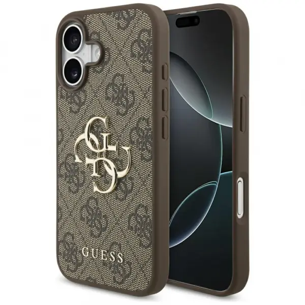 Husa pentru Apple iPhone 17, Guess, 4G Big Logo, Maro