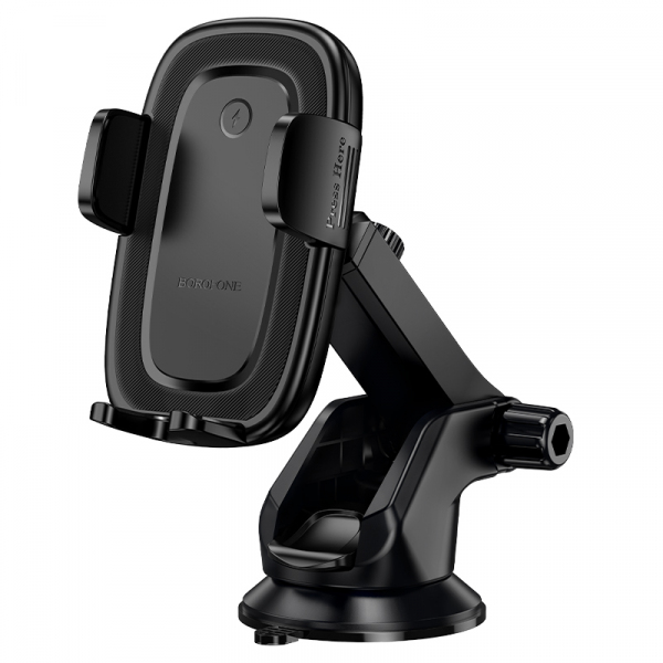 Incarcator Auto Wireless Borofone BH223 Follower, 15W, 1.67A, Negru