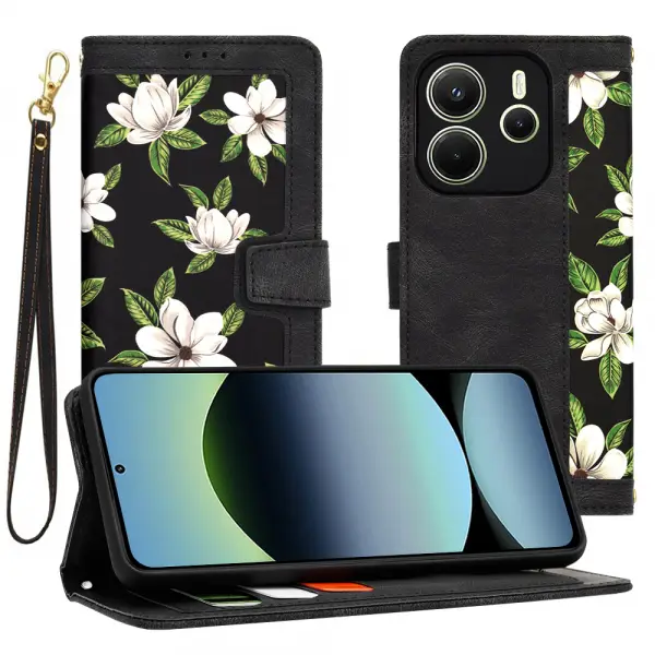 Husa pentru Xiaomi Redmi Note 14 4G (Regional), Techsuit, FlipCraft, Neagra