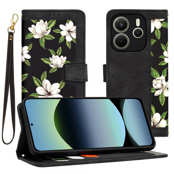 Husa pentru Xiaomi Redmi Note 14 4G (Regional), Techsuit, FlipCraft, Neagra