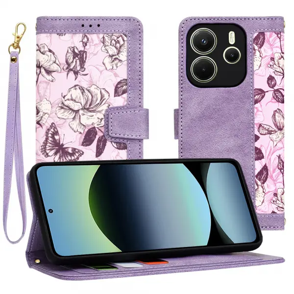 Husa pentru Xiaomi Redmi Note 14 4G (Regional), Techsuit, FlipCraft, Mov
