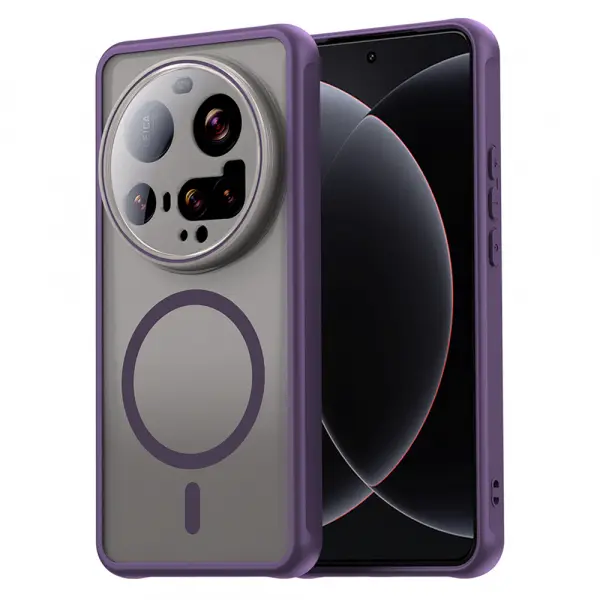 Husa MagSafe pentru Xiaomi 15 Ultra, Techsuit, HaloFrost II, Mov