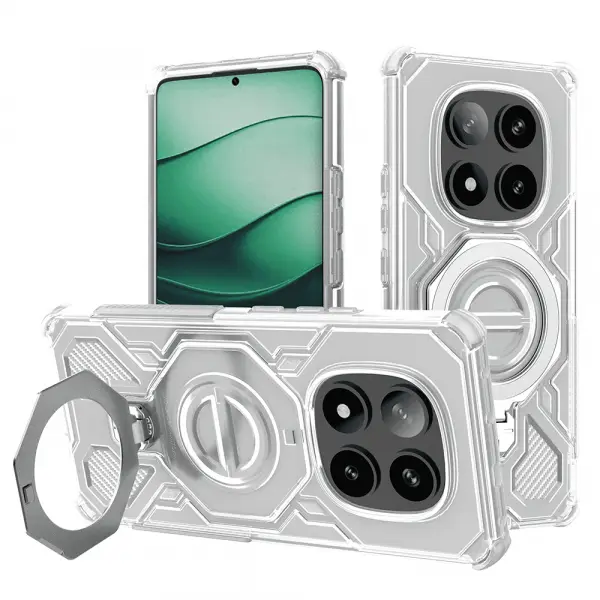 Husa pentru Xiaomi Poco X7 / Redmi Note 14 Pro 5G, Techsuit, Carbon Shield Pro, Alba