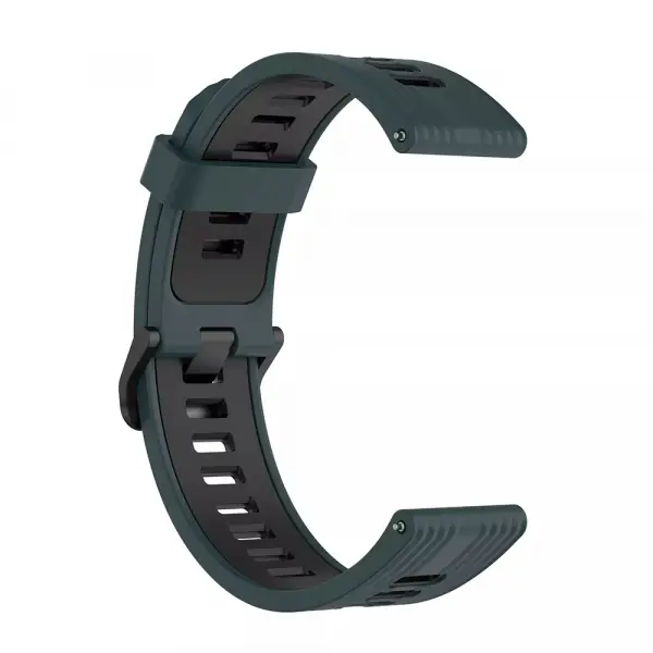 Curea Techsuit W002 pentru Samsung Galaxy Watch / Huawei Watch Series, 20mm, Verde