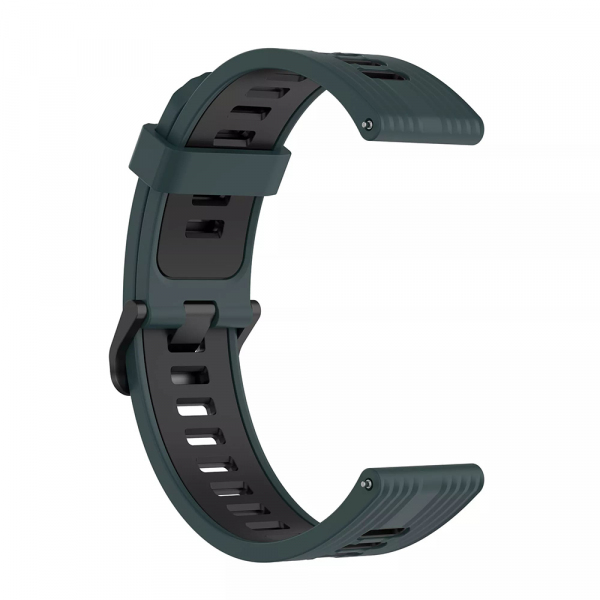 Curea Techsuit W002 pentru Samsung Galaxy Watch / Huawei Watch Series, 20mm, Verde