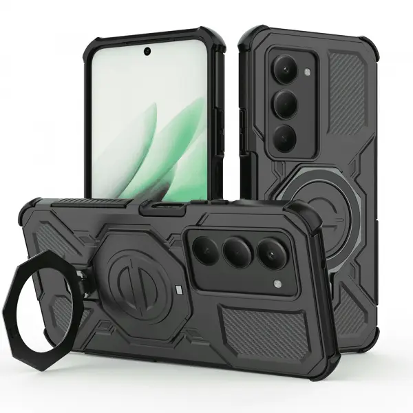 Husa pentru Xiaomi Redmi 15 5G / 15 4G, Techsuit, Carbon Shield Pro, Neagra