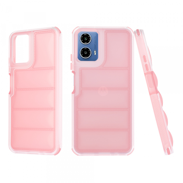 Husa pentru Motorola Moto G45 / G34, Techsuit, Wave Shield, Roz