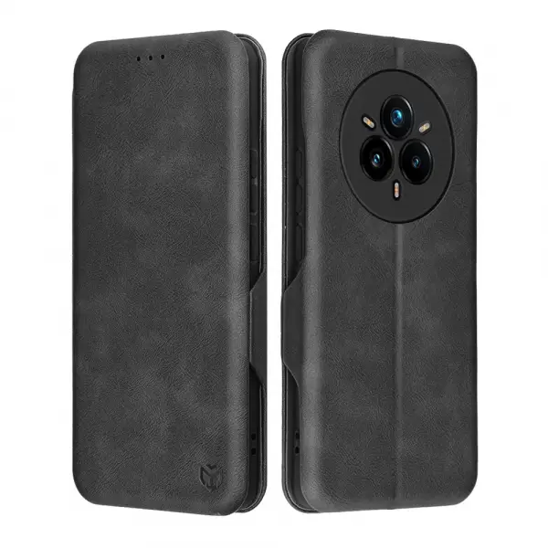 Husa pentru Realme 14 Pro+, Techsuit, Safe Wallet Plus, Neagra