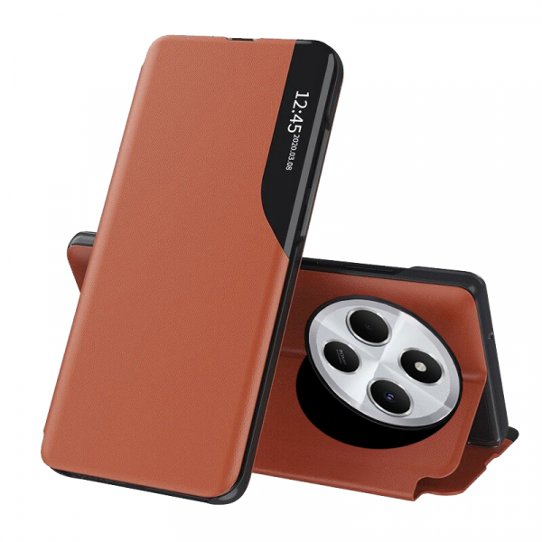 Husa pentru Xiaomi Poco C75 / Redmi 14C, Techsuit, eFold, Portocalie