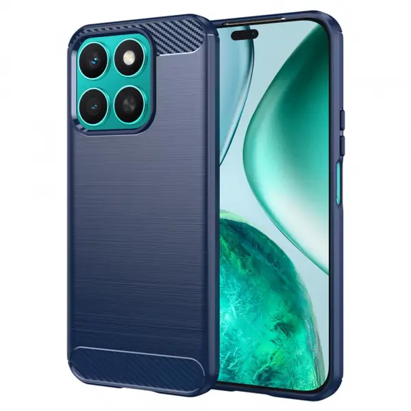 Husa pentru Honor X8c, Techsuit, Carbon, Albastra