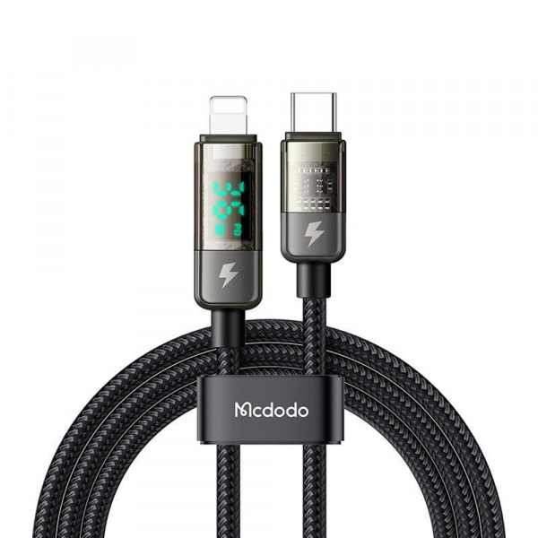 Cablu Date si Incarcare USB-C - Lightning McDodo CA-3600 Display Auto Power Off, 36W, 1.2m, Negru