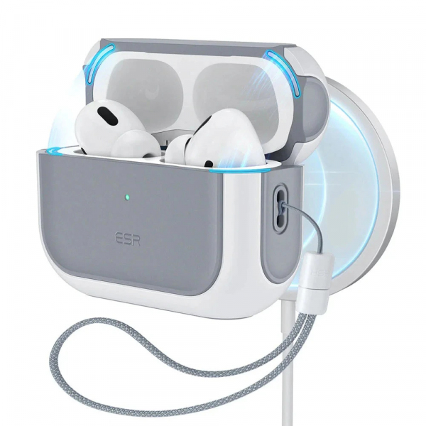 Husa ESR Orbit Hybrid pentru Apple Airpods Pro 3, Alba