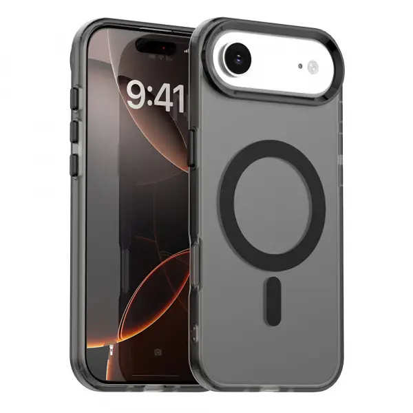 Husa MagSafe pentru Apple iPhone 17 Air, Techsuit, CandyCase, Neagra