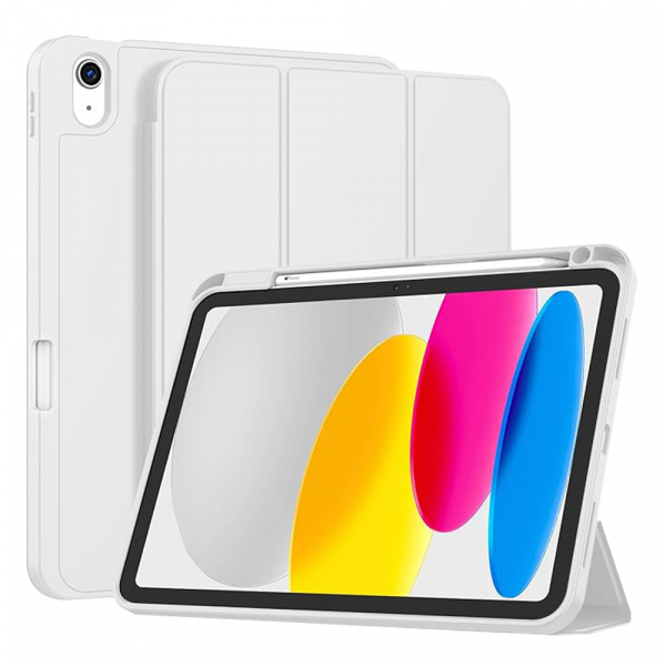 Husa pentru Apple iPad (2025) / (2022), Techsuit, Flex Trifold, Gri