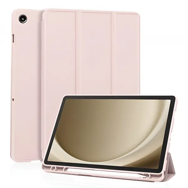 Husa pentru Samsung Galaxy Tab A11+ / Tab A9+, Techsuit, Flex Trifold, Roz