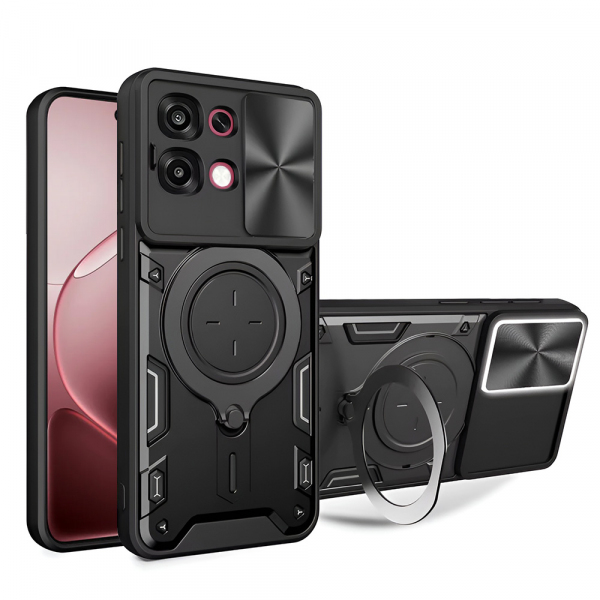 Husa pentru Oppo A6 Pro 5G / A6 Pro 4G, Techsuit, CamGuard Pro, Neagra