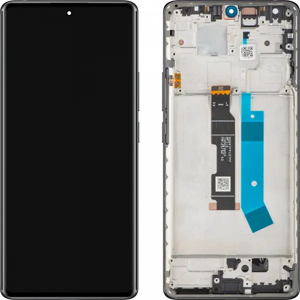 Display cu Touchscreen Xiaomi Redmi Note 14 Pro 4G, cu Rama, Negru (Midnight Black), Service Pack 560003000O600