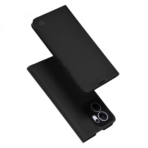 Husa pentru Oppo Reno13 FS 5G / Reno13 F 4G / Reno13 F, Techsuit, Magskin Book, Neagra