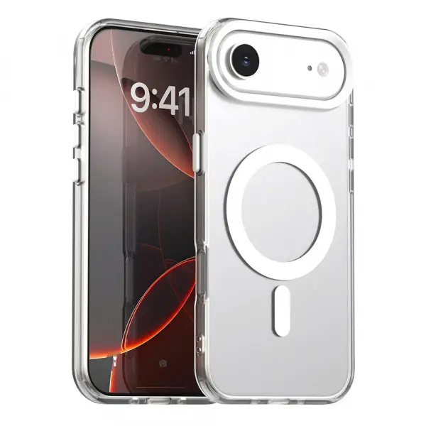 Husa MagSafe pentru Apple iPhone 17 Air, Techsuit, CandyCase, Alba