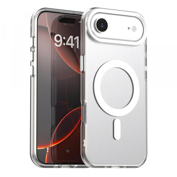 Husa MagSafe pentru Apple iPhone 17 Air, Techsuit, CandyCase, Alba