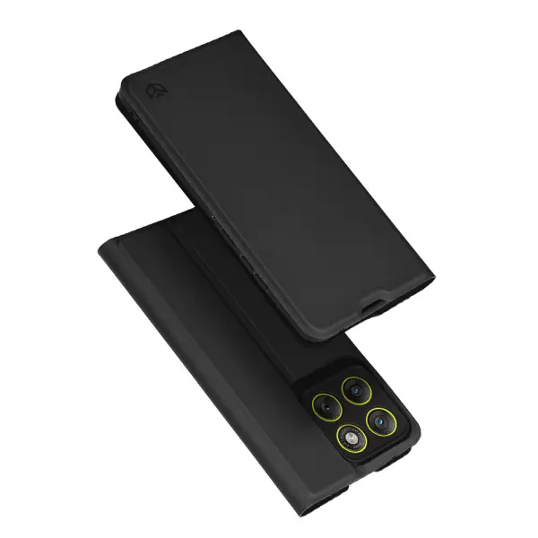 Husa pentru Motorola Edge 70, Techsuit, Magskin Book, Neagra
