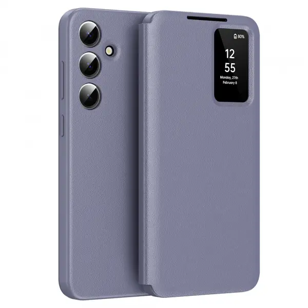 Husa pentru Samsung Galaxy S24+ S926, Techsuit, SmartView, Mov