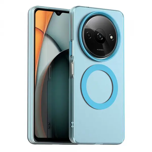Husa MagSafe pentru Xiaomi Redmi A3x / A3, Techsuit, CandyCase, Albastra