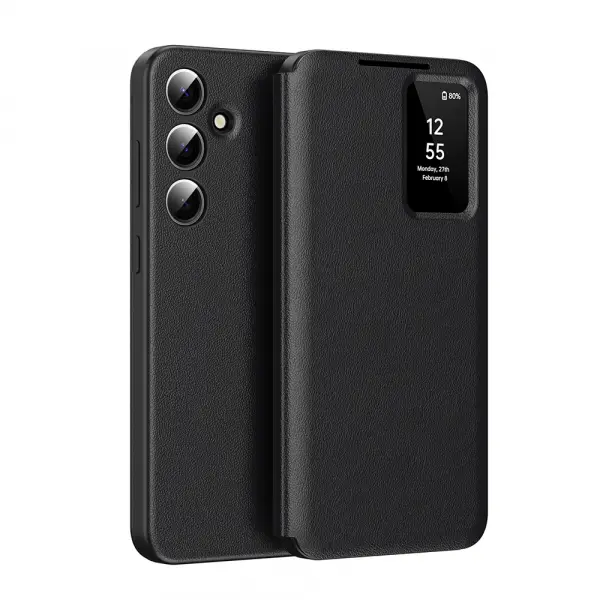 Husa pentru Samsung Galaxy A16 5G A166 / A16 4G A165, Techsuit, SmartView, Neagra