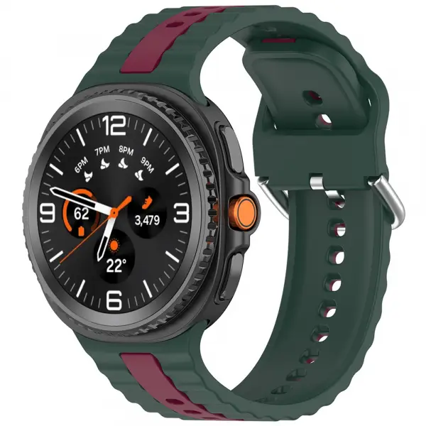 Curea Techsuit W078 pentru Samsung Galaxy Watch8 / Watch8 Classic Series, Verde Inchis
