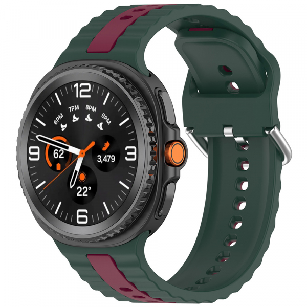 Curea Techsuit W078 pentru Samsung Galaxy Watch8 / Watch8 Classic Series, Verde Inchis