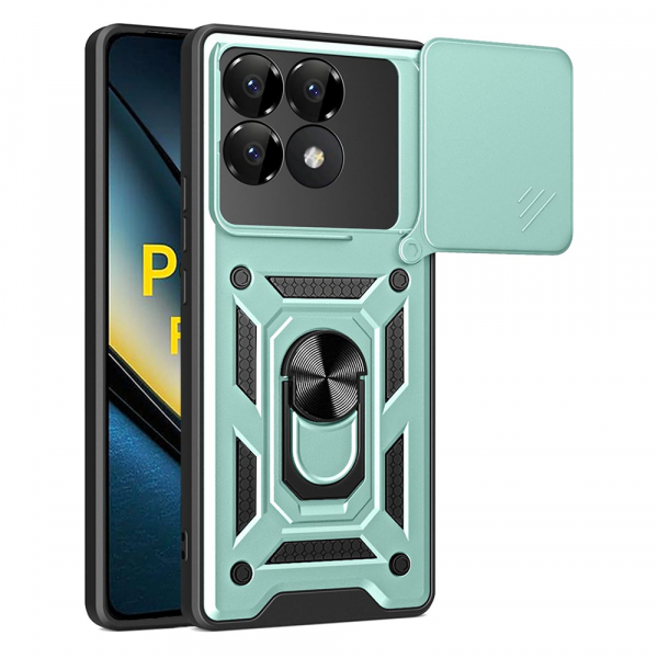 Husa pentru Xiaomi Poco F6 Pro, Techsuit, CamShield, Verde