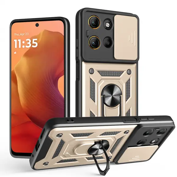 Husa pentru Motorola Moto G15 / G15 Power, Techsuit, CamShield, Aurie