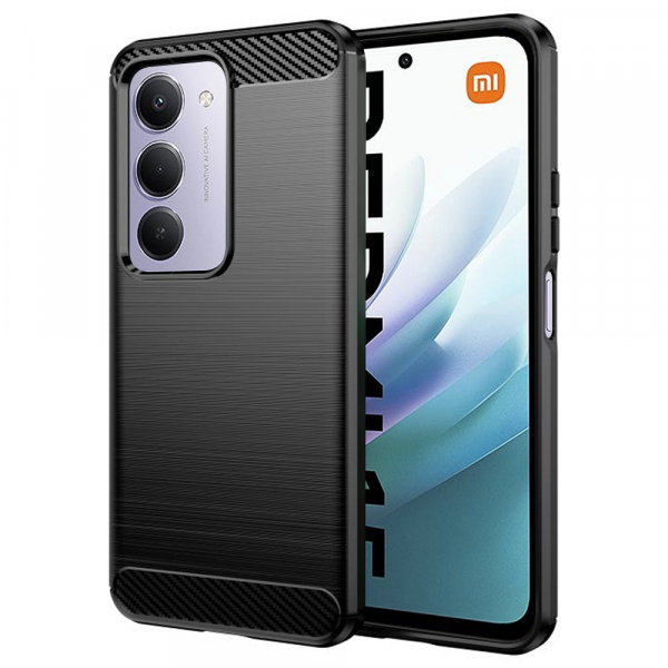 Husa pentru Xiaomi Redmi 15 5G / 15 4G, Techsuit, Carbon, Neagra