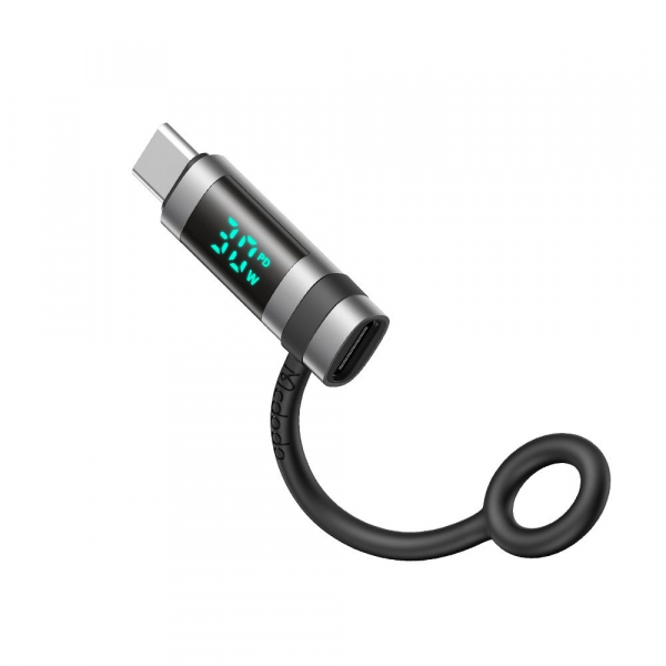 Adaptor Date si Incarcare Lightning - USB-C McDodo OT-0180 Pigeon Display, Negru