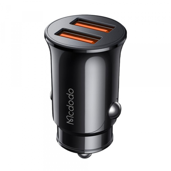 Incarcator Auto McDodo CC-6602, 12W, 2.4A, 2 x USB-A, Negru