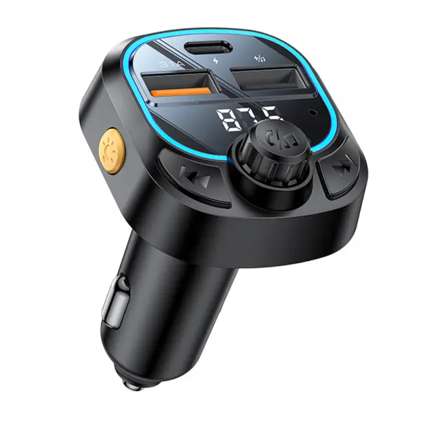 Modulator FM Bluetooth Yesido Y70, 2 x USB-A - 1 x USB-C