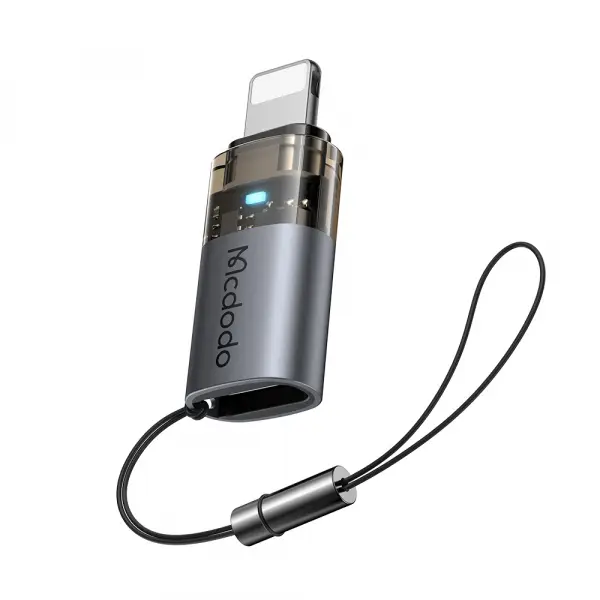 Adaptor Date si Incarcare USB-C - Lightning McDodo OT-7630, Negru