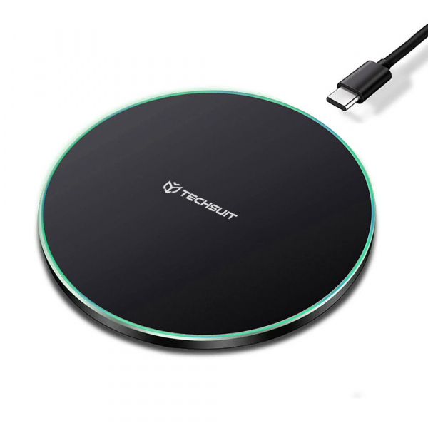 Incarcator Retea Wireless Techsuit CHWR031 Premium, 15W, 1.67A, Negru