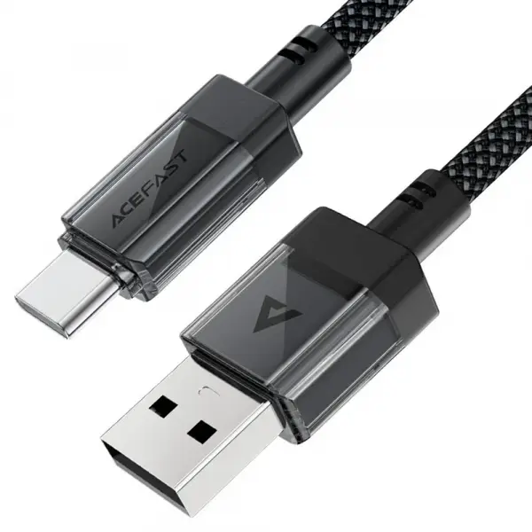 Cablu Date si Incarcare USB-A - USB-C Acefast C12-04, 18W, 1.2m, Negru