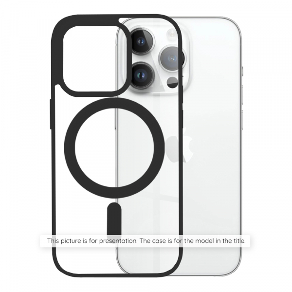 Husa MagSafe pentru Apple iPhone 17, Techsuit, Pro, Neagra