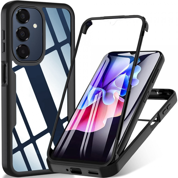 Husa pentru Samsung Galaxy A17 5G / A16 5G A166 / A16 4G A165, Techsuit, ColorVerse 360, Neagra