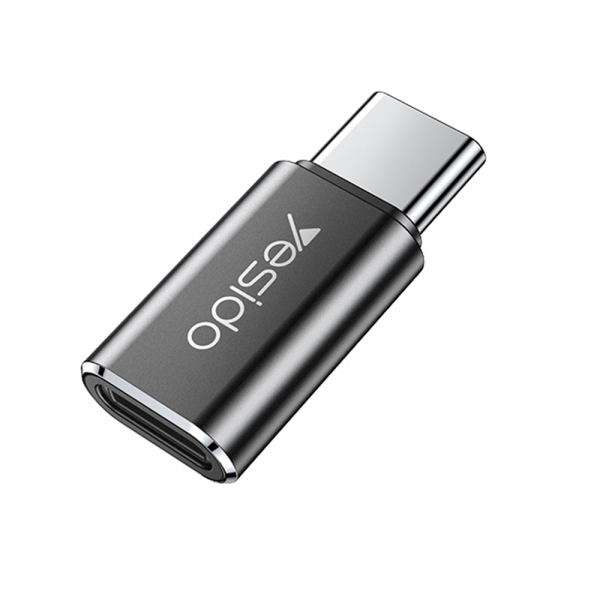 Adaptor Date si Incarcare Lightning - USB-C Yesido GS22, Gri